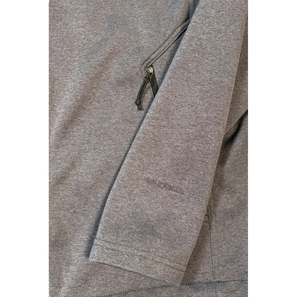 The North Face Mens WindWall Full Zip Softshell Jacket Grey NF0A3LGX Medium